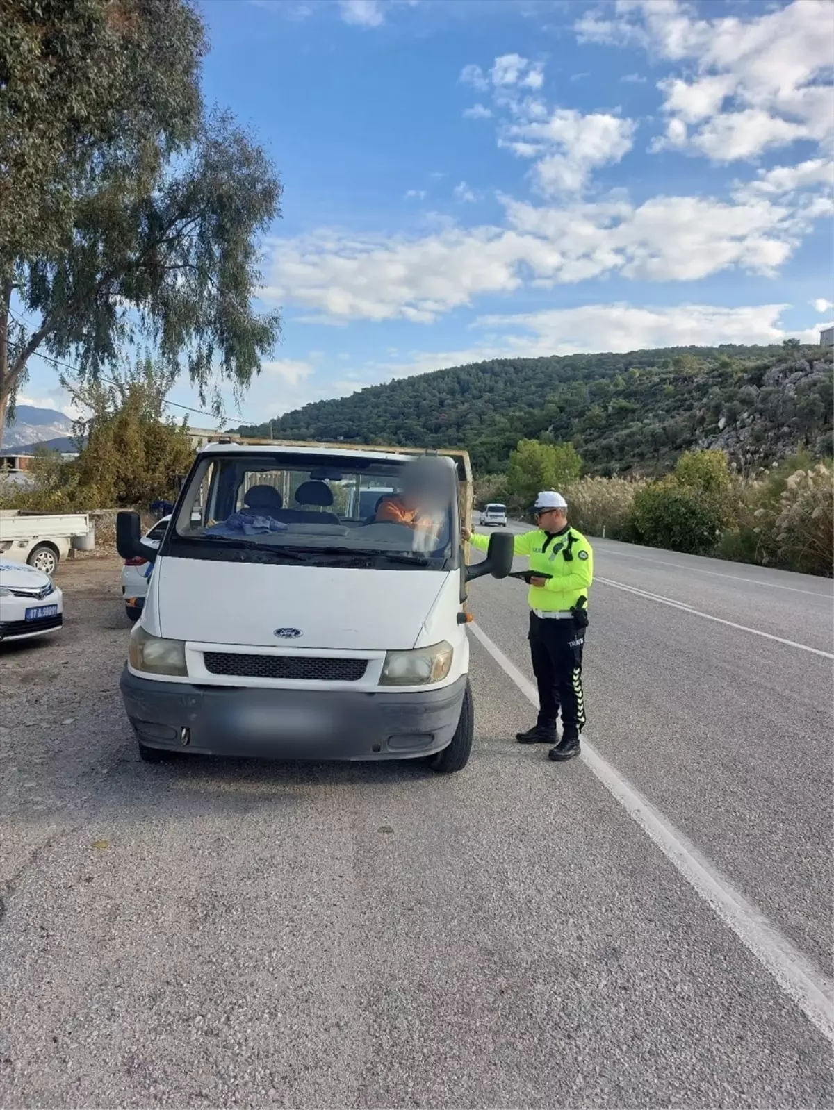 Antalya’da Helikopterli Trafik Denetimi