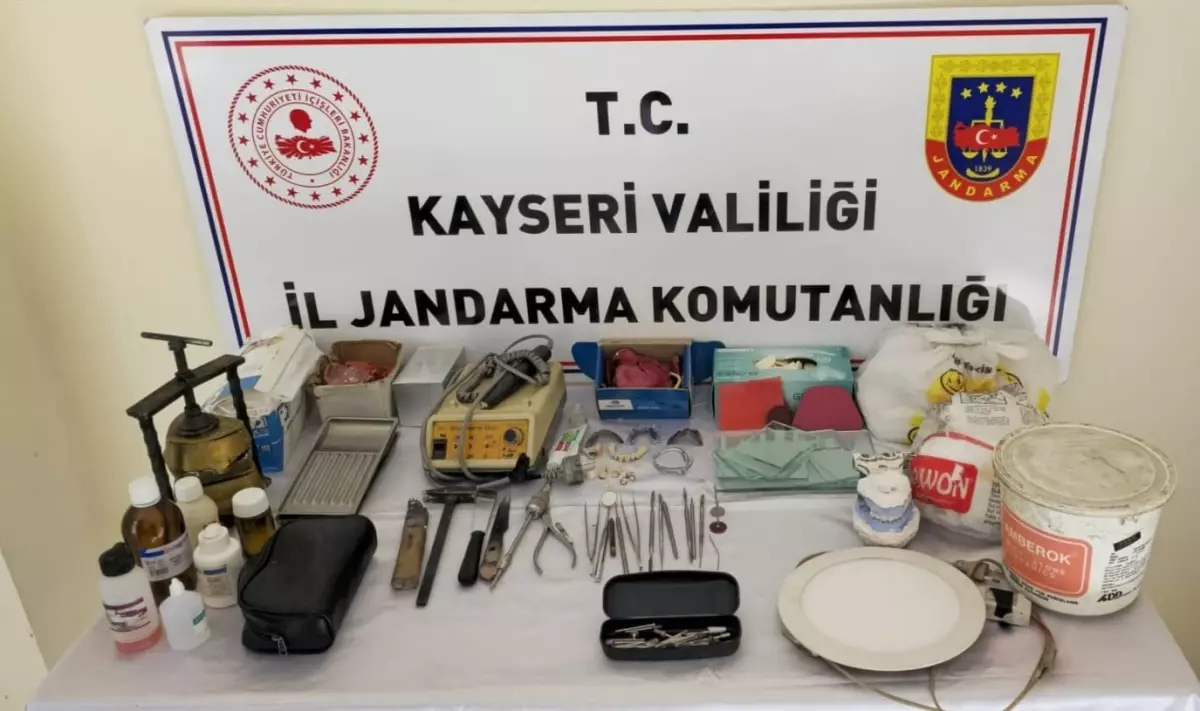 Kayseri’de İzinsiz Diş Muayenehanesi Açan T.P. Gözaltına Alındı
