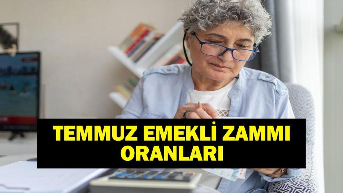 Temmuz Emekli Maaş Zammı: Temmuz Emekli Maaşı Ne Kadar Olacak? SGK, Bağ-Kur Emeklisi 4 Aylık Enflasyon Farkı Ne Kadar?